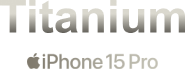 Titanium (Apple logo) iPhone 15 Pro
